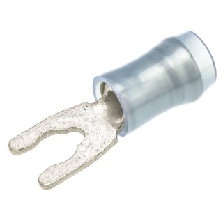 TE Connectivity PIDG Insulated Fork Terminal Nylon Blue 16 AWG to 14 AWG M3.5 Stud Size 52935