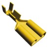 TE Connectivity FASTON .250 Yellow Uninsulated Female Spade Connector Crimp 6.35 x 0.81 mm 20 AWG to 15 AWG 5-160432-3