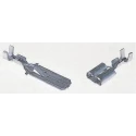 TE Connectivity FASTIN-FASTON .110 Black Uninsulated Female Spade Connector Crimp 2.79 x 0.5 mm Tab Size 160684-4