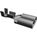 RS PRO FASTIN-FASTON 250 Black Uninsulated Female Crimp Spade Connector 6.35 x 0.81 mm Tab Size 5-160526-9