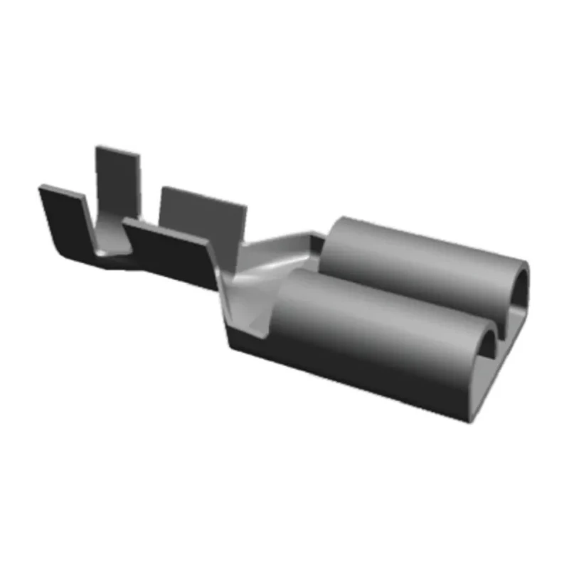 RS PRO FASTIN-FASTON 250 Black Uninsulated Female Crimp Spade Connector 6.35 x 0.81 mm Tab Size 5-160526-9