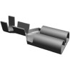RS PRO FASTIN-FASTON 250 Black Uninsulated Female Crimp Spade Connector 6.35 x 0.81 mm Tab Size 5-160526-9