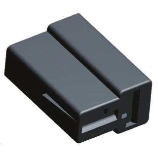 TE Connectivity AMP FASTIN-FASTON 2 Way Polyamide 66 Crimp Terminal Housing 6.35 mm Tab Size 180907-5