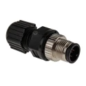 TE Connectivity Circular Connector 5 Contacts Cable Mount M12 Plug Male IP67 Polyamide 60V 5A Solder Termination 1838275-3