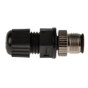 TE Connectivity Circular Connector 5 Contacts Cable Mount M12 Plug Male IP67 Polyamide 60V 5A Solder Termination 1838275-3