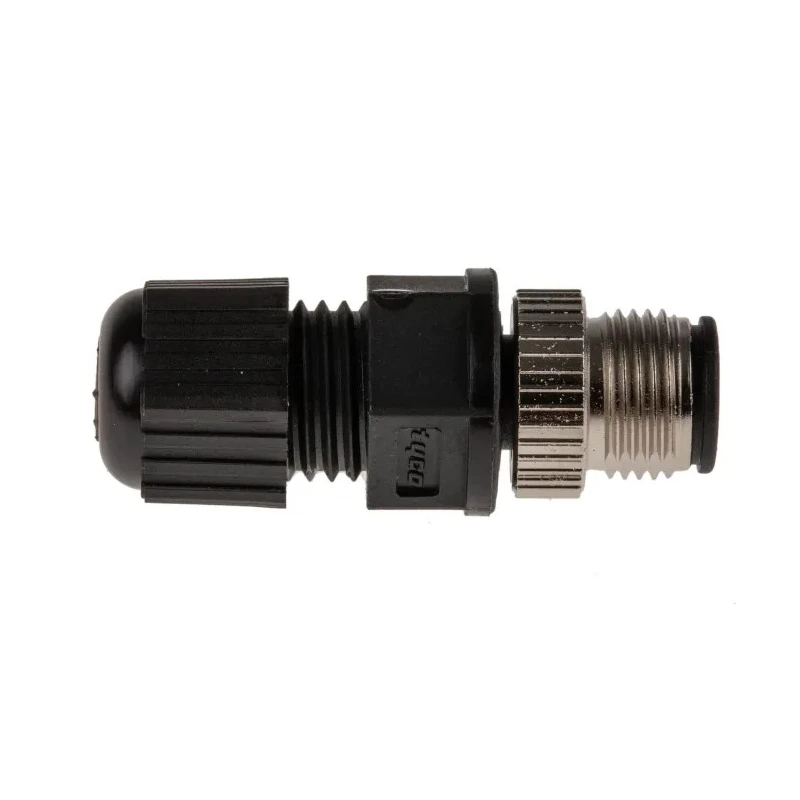 TE Connectivity Circular Connector 5 Contacts Cable Mount M12 Plug Male IP67 Polyamide 60V 5A Solder Termination 1838275-3