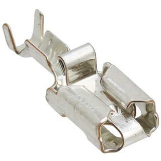 TE Connectivity Positive Lock .250 Mk I Black Uninsulated Female Spade Connector Crimp 6.35 x 0.81 mm Tab Size 160773-3