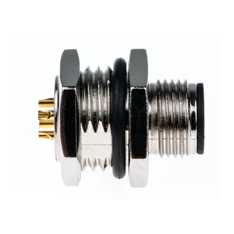 TE Connectivity Circular Connector, 4 Contacts, Panel Mount, M12 Connector, Plug, Male, IP67, 250V, 5A, Polyamide 1838893-2