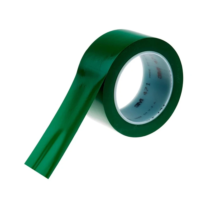3M Green Vinyl Lane Marking Tape 50 mm Width, 33 m Length, 0.14 mm Thickness 471