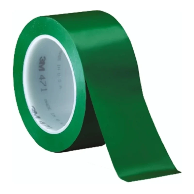 3M Green Vinyl Lane Marking Tape 50 mm Width, 33 m Length, 0.14 mm Thickness 471