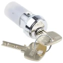 Lorlin DPDT Key Switch, 5A Contact Current, Flat 2-Way 90° Key, Steel Housing, DSL-6-S-S