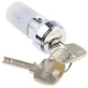 Lorlin DPDT Key Switch, 5A Contact Current, Flat 2-Way 90° Key, Steel Housing, DSL-6-S-S