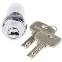 Lorlin DPDT Key Switch, 5A Contact Current, Flat 2-Way 90° Key, Steel Housing, DSL-6-S-S