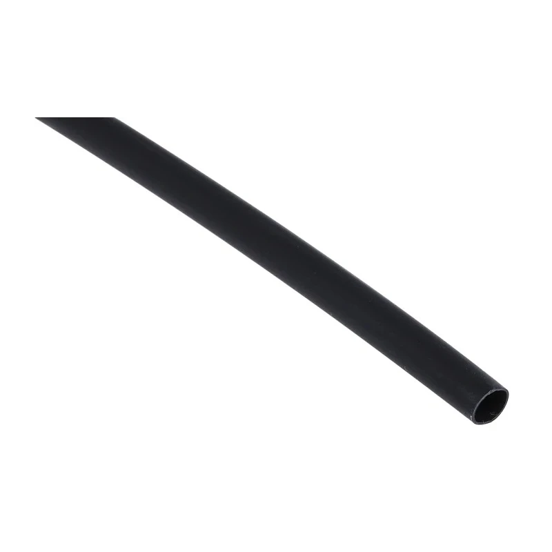 RS PRO Halogen Free Heat Shrink Tubing Black 6.4 mm Sleeve Diameter x 1.2 m Length 3:1 Shrink Ratio 562-684