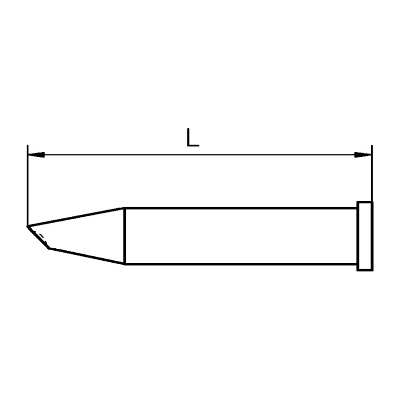 Weller XT Series Mini-Wave 2.3 mm Tip Length 36.5 mm Soldering Iron Tip for WXP120 and WP120 T0054471299