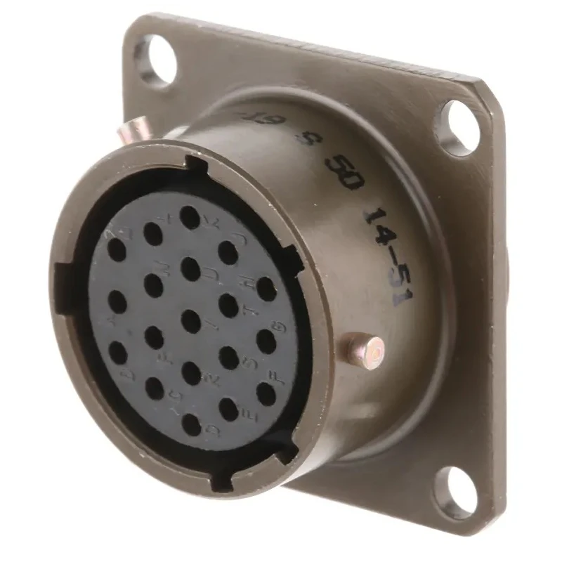 Amphenol Socapex MIL Spec Circular Connector 451 Straight 19 Way Panel Mount Female Contacts Olive Drab 451 02E 1419S 50
