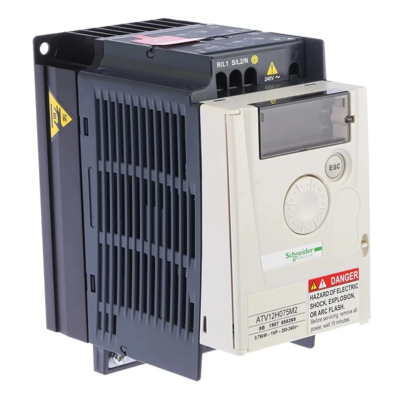 Schneider Electric Inverter Drive 750W 1 Phase Cabinet Mount Variable Speed ATV12H075M2