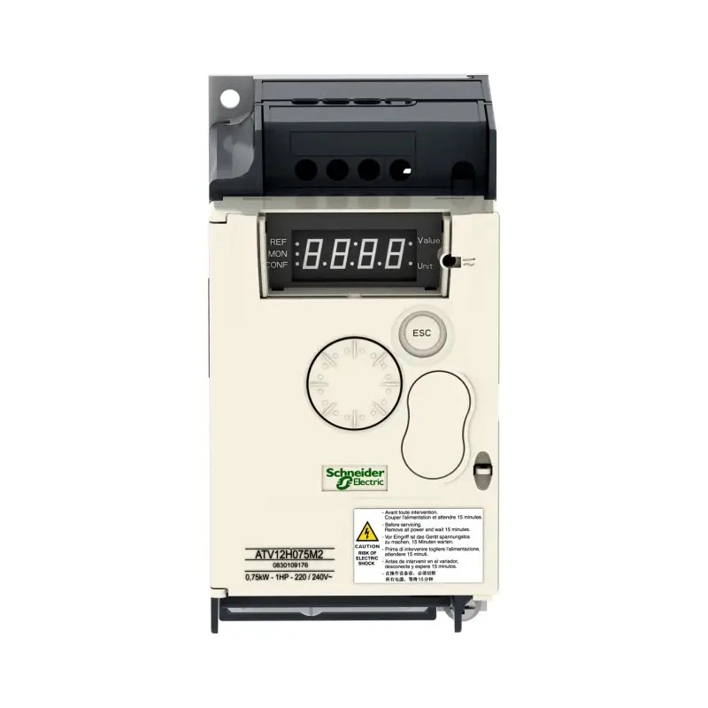 Schneider Electric Inverter Drive 750W 1 Phase Cabinet Mount Variable Speed ATV12H075M2