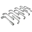 Facom Hexagon Tubular Box Spanner Set, Tip Sizes 7 to 19 mm, Chrome Vanadium Steel MODM.75PB