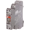 ABB R600 Series Electromechanical Interface Relay with DIN Rail Mount, DPDT Contact, 48V 1SNA645040R1500 RB122G-48-60VUC