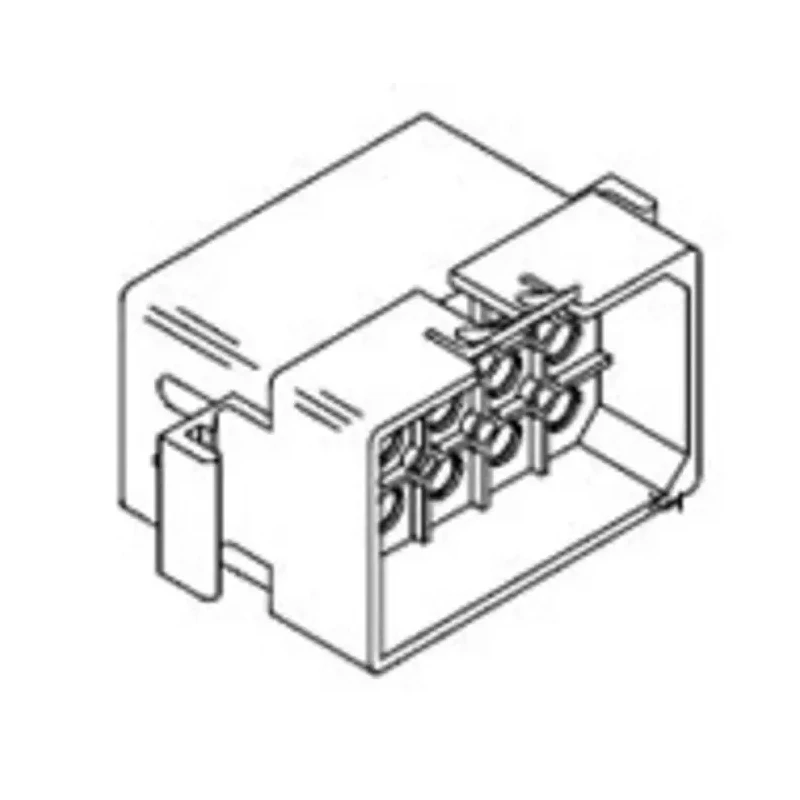 Molex STANDARD .093" Male Connector Housing 6.3 mm Pitch 15 Way 3 Row Straight 19-09-2153