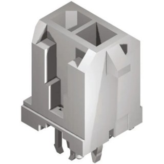 Molex Micro-Fit 3.0 Series Straight Through Hole PCB Header Shrouded, 2 Contacts, 3 mm Pitch, 2 Row 43045-0224