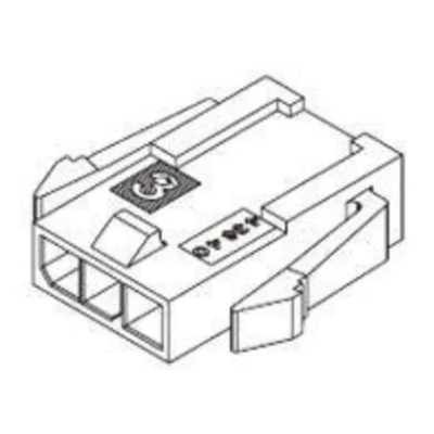 Molex Micro-Fit 3.0 Male Connector Housing 3 mm Pitch 8 Way 1 Row Straight 43640-0800