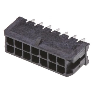 Molex Micro-Fit 3.0 Series Straight Through Hole PCB Header 14 Contacts 3 mm Pitch 2 Row Shrouded 43045-1413