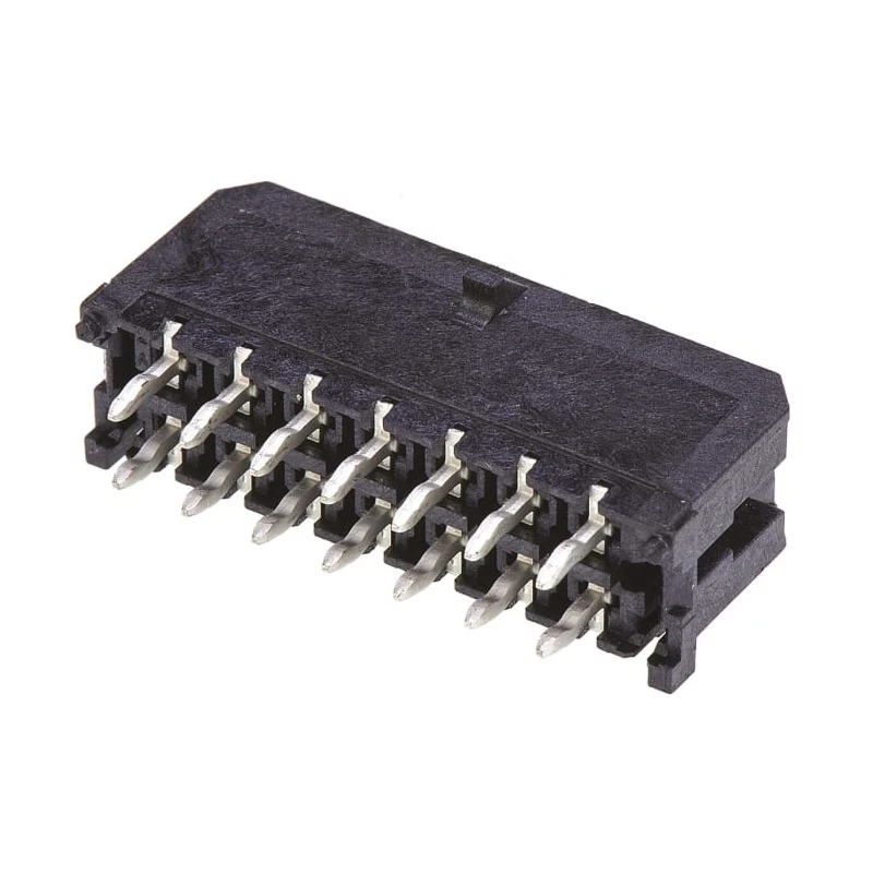 Molex Micro-Fit 3.0 Series Straight Through Hole PCB Header 14 Contacts 3 mm Pitch 2 Row Shrouded 43045-1413