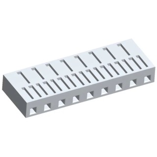 Molex KK Female Connector Housing 5.08 mm Pitch 9 Way 1 Row Straight Nylon Cable Mount 10-01-1094