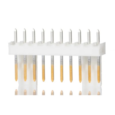 Molex KK 254 Series Straight Through Hole Pin Header, 10 Contact, 2.54 mm Pitch, 1 Row, Unshrouded 22-29-2101