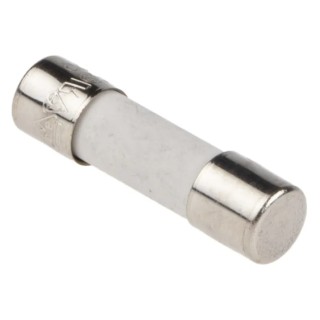 RS PRO 2A T Ceramic Cartridge Fuse, 5 x 20 mm, 250V AC, Fast Acting, Ceramic Body 563-609