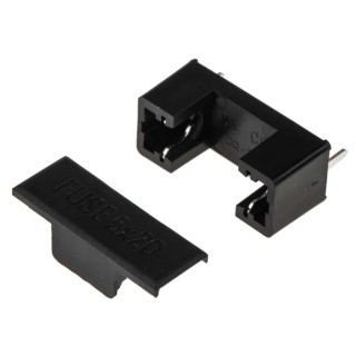 RS PRO 6.3A PCB Mount Fuse Holder for 5.2 x 20 mm Fuses, 250V AC 563-756