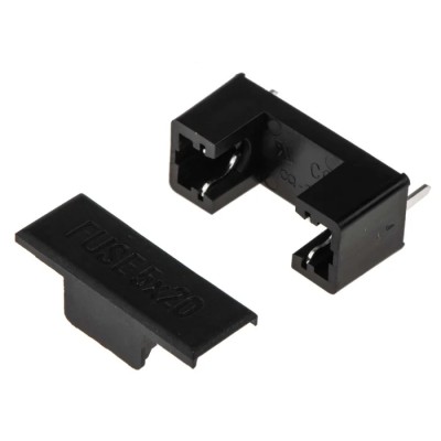 RS PRO 6.3A PCB Mount Fuse Holder for 5.2 x 20 mm Fuses, 250V AC 563-756