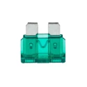 RS PRO 30A Green Car Fuse 32V DC Blade Type Regular PA66 Housing 18.5mm Height 5mm Width 563-766