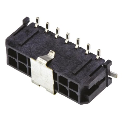 Molex Micro-Fit 3.0 Series Straight Surface PCB Header, 14 Contact(s), 3 mm Pitch, 2 Row, Shrouded 43045-1418