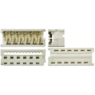 Molex 8-Way IDC Connector Female for Cable, 2 Row, 1.2A, 250V AC, Right Angle 90327-0360