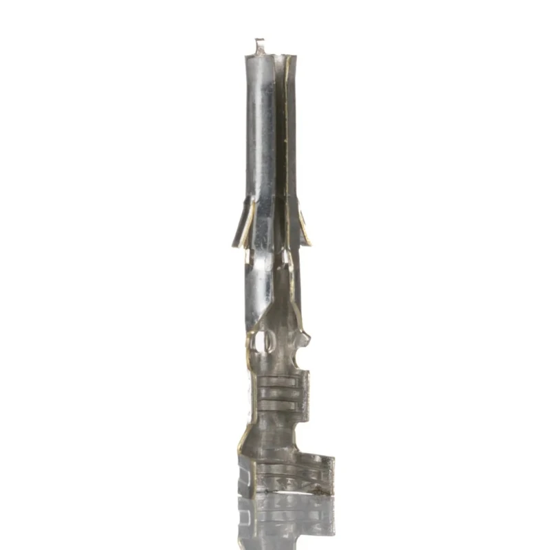 Molex 1561 Series Female Crimp Terminal 24 AWG Min, 18 AWG Max, Tin Plated Brass 02-06-1101
