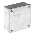 RS PRO Galvanised Steel Adaptable Box 100mm x 100mm x 50mm with 8 Knockouts 563-905
