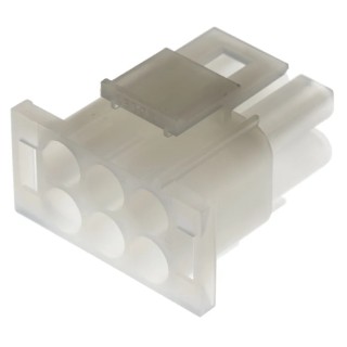 Molex MLX Male Connector Housing 6 Way 2 Row Straight Nylon 6.35 mm Pitch 600V 11A 50-84-1060