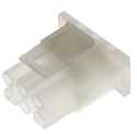 Molex MLX Male Connector Housing 6 Way 2 Row Straight Nylon 6.35 mm Pitch 600V 11A 50-84-1060