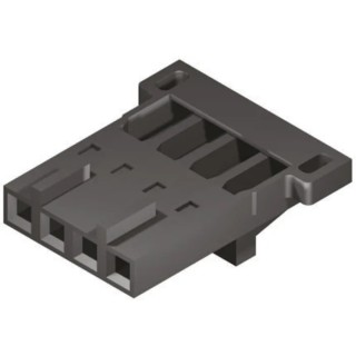 Molex SL Female Connector Housing 2.54 mm Pitch 4 Way 1 Row Straight 50-57-9704
