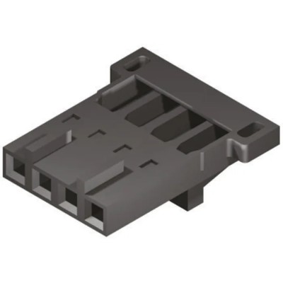 Molex SL Female Connector Housing 2.54 mm Pitch 4 Way 1 Row Straight 50-57-9704