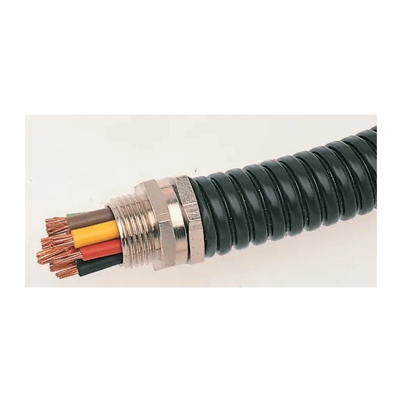 Adaptaflex Flexible Polyolefin Coated Galvanised Steel Conduit 16 mm Nominal Diameter, Black 7TCA296130R0004 LFH-SP16/25M