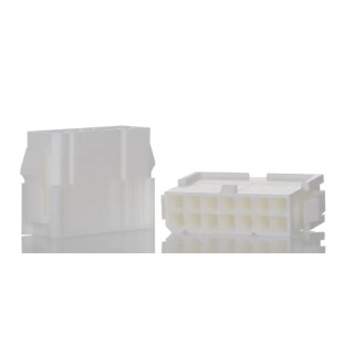 Molex Mini-Fit Jr Male Connector Housing, 14 Way, 2 Row, 4.2 mm Pitch, Nylon Cable Mount 39-01-2146