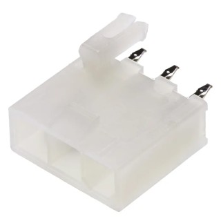 Molex Mini-Fit Jr Series Vertical Through Hole PCB Header, 3 Contact(s), 4.2 mm Pitch, 9A Current Rating, Shrouded 39-30-1039