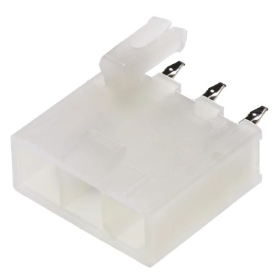 Molex Mini-Fit Jr Series Vertical Through Hole PCB Header, 3 Contact(s), 4.2 mm Pitch, 9A Current Rating, Shrouded 39-30-1039