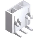 Molex Mini-Fit Jr Series Right Angle Through Hole PCB Header, 3 Contacts, 4.2 mm Pitch, 1 Row, Shrouded 39-30-3035