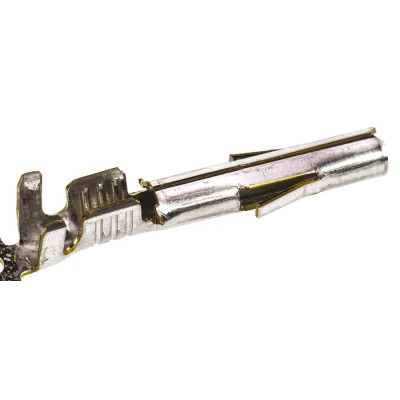 Molex 42024 Series Female Crimp Terminal for MLX Connector Housing, 20 AWG Min Crimp, 14 AWG Max, Brass Contact 02-08-1001