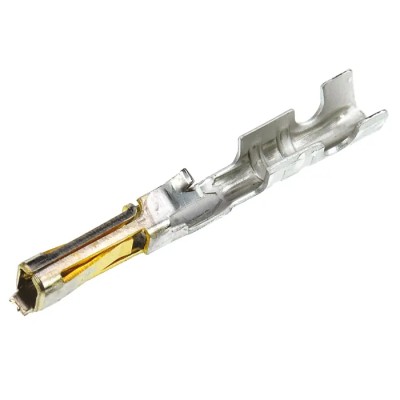 Molex 70058 Series Female Crimp Terminal, 3A Current, 24 AWG Min, 22 AWG Max, Gold Plated, Phosphor Bronze 16-02-0088